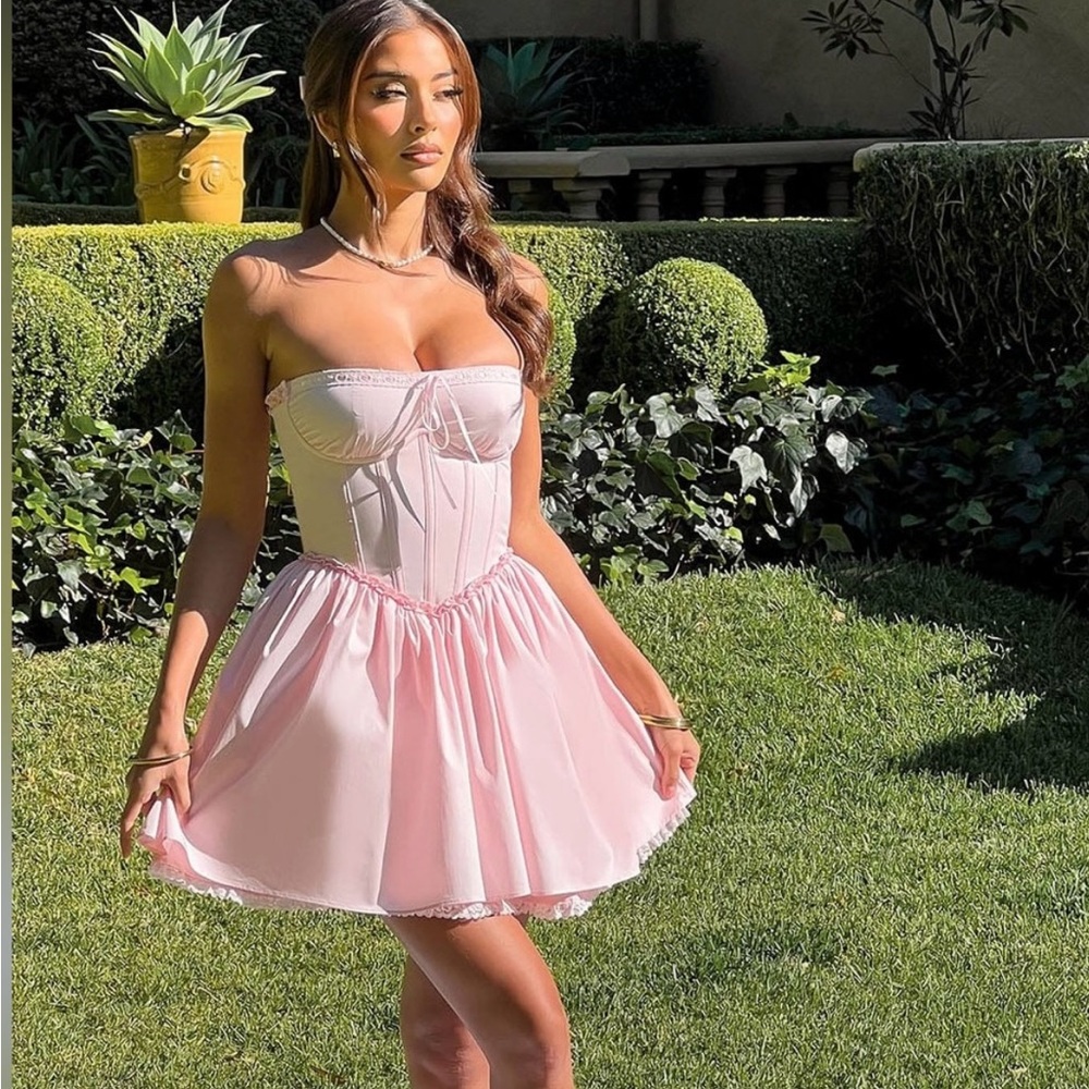 Babyboo Strapless Blush Dress